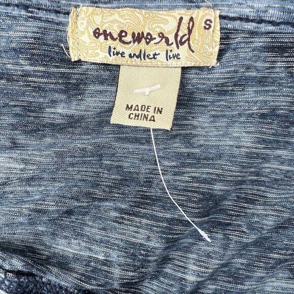 One World women’s S top handkerchief hem, new - Picture 9 of 10